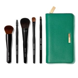 New Bobbi Brown Makeup Brush Set with Green Case $125